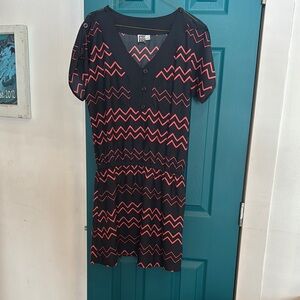 Roxy Chevron Summer Dress - M